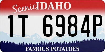 ID license plate 1T6984P