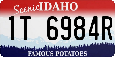 ID license plate 1T6984R