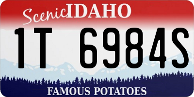 ID license plate 1T6984S