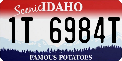 ID license plate 1T6984T