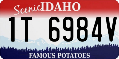ID license plate 1T6984V