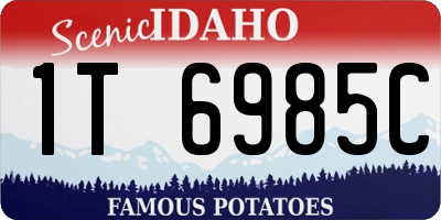 ID license plate 1T6985C