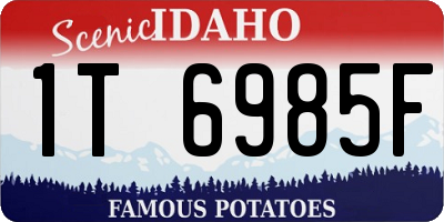 ID license plate 1T6985F