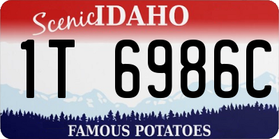 ID license plate 1T6986C