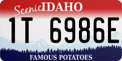 ID license plate 1T6986E