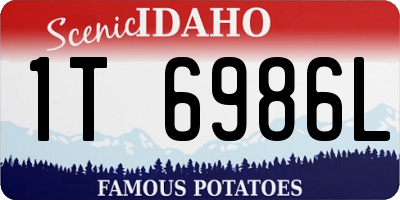 ID license plate 1T6986L
