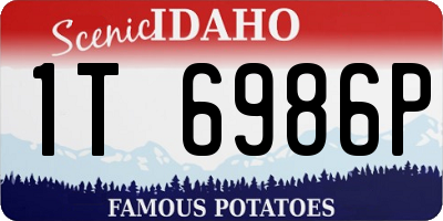 ID license plate 1T6986P