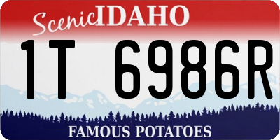 ID license plate 1T6986R