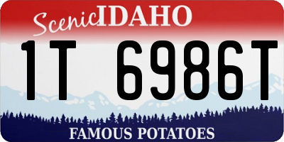 ID license plate 1T6986T