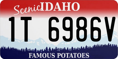 ID license plate 1T6986V