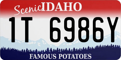 ID license plate 1T6986Y
