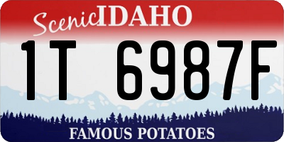 ID license plate 1T6987F