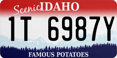 ID license plate 1T6987Y