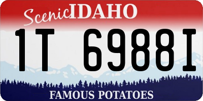 ID license plate 1T6988I