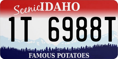 ID license plate 1T6988T