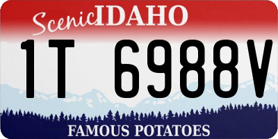 ID license plate 1T6988V