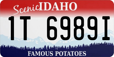 ID license plate 1T6989I