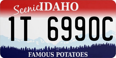 ID license plate 1T6990C
