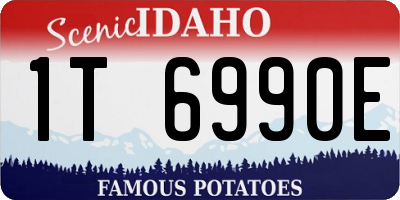 ID license plate 1T6990E