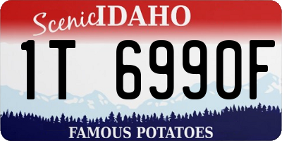 ID license plate 1T6990F