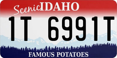 ID license plate 1T6991T