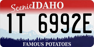 ID license plate 1T6992E