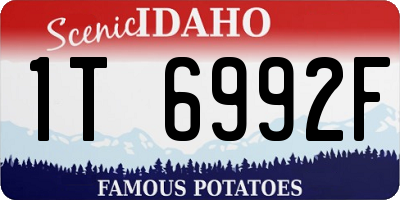 ID license plate 1T6992F