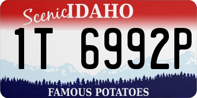 ID license plate 1T6992P