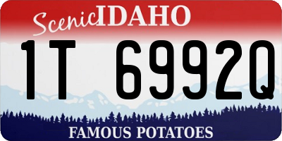 ID license plate 1T6992Q