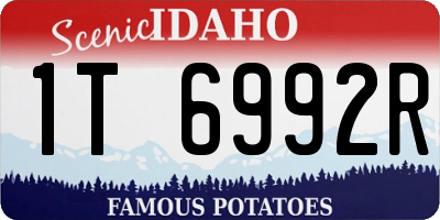 ID license plate 1T6992R