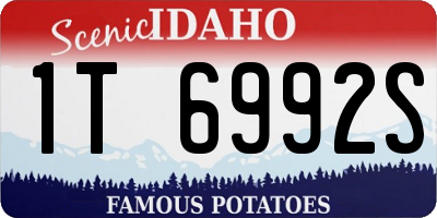 ID license plate 1T6992S