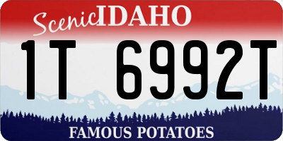 ID license plate 1T6992T