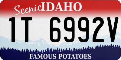 ID license plate 1T6992V