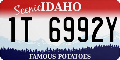 ID license plate 1T6992Y