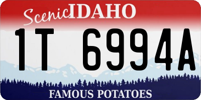 ID license plate 1T6994A