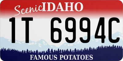 ID license plate 1T6994C