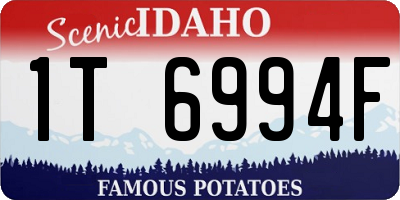 ID license plate 1T6994F