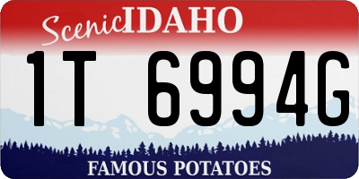 ID license plate 1T6994G