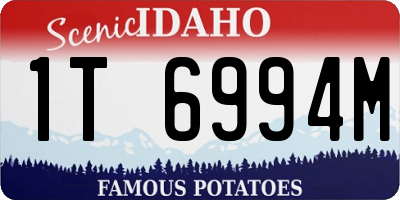 ID license plate 1T6994M
