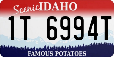 ID license plate 1T6994T