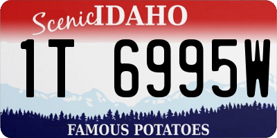 ID license plate 1T6995W