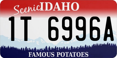 ID license plate 1T6996A