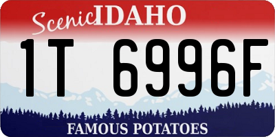 ID license plate 1T6996F