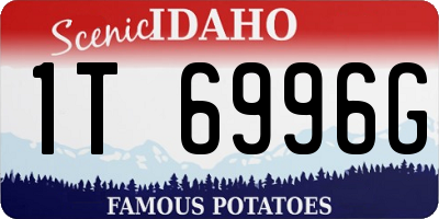 ID license plate 1T6996G