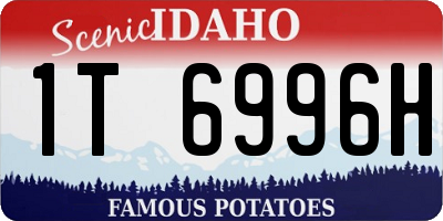 ID license plate 1T6996H