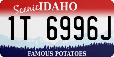 ID license plate 1T6996J