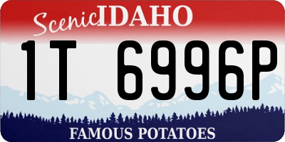 ID license plate 1T6996P