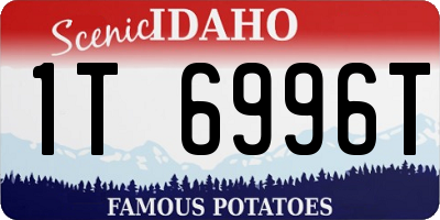 ID license plate 1T6996T