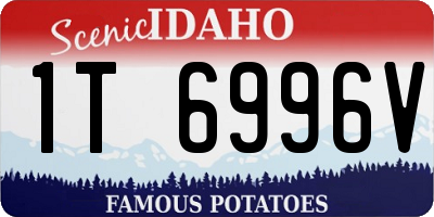 ID license plate 1T6996V