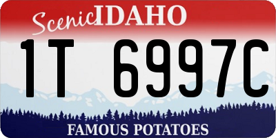 ID license plate 1T6997C